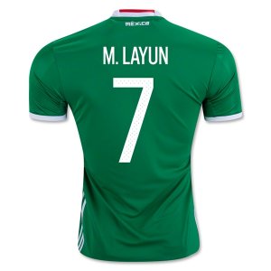 Mexico Home Soccer Jersey 2016 M. LAYUN #7