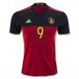 Belgium Home Soccer Jersey 2016 LUKAKU #9