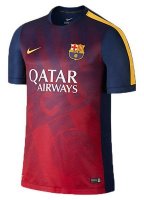 Barcelona 2014-2015 Pre-Match Training Jersey (Navy-Red)