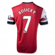 13/14 Arsenal #7 Rosicky Home Red Soccer Jersey Shirt