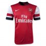 13/14 Arsenal #3 SAGNA Home Red Soccer Jersey Shirt