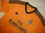 13-14 Real Madrid Away Orange Whole Kit(Shirt+Shorts+Socks)