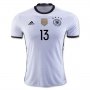 Germany Home Soccer Jersey 2016 MULLER #13