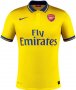 13-14 Arsenal #7 ROSICKY Away Yellow Jersey Shirt