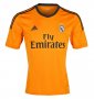 13-14 Real Madrid Away Orange Whole Kit(Shirt+Shorts+Socks)