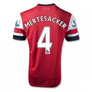 13/14 Arsenal #4 Mertesacker Home Red Soccer Jersey Shirt