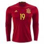 Spain Home Soccer Jersey 2016 DIEGO COSTA #19 LS