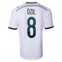 2014 Germany #8 OZIL Home White Soccer Jersey Shirt